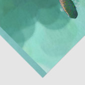 Zee schildpad in knuppels Papierbladen dik medium Tissuepapier (Detail)