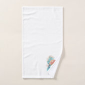 Zee schildpad in koraalrif bad handdoek (Handdoek)