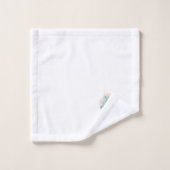 Zee schildpad in koraalrif bad handdoek (Wasdoekje)