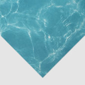 Zee Schildpad in Mooie Blauw Water Decoupage Tissuepapier (Detail)