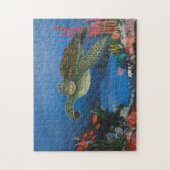 Zee schildpad in Paradise Puzzle Legpuzzel (Verticaal)