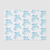 Zee Schildpad in pastel Tissuepapier (Voorkant)