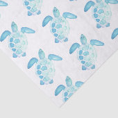 Zee Schildpad in pastel Tissuepapier (Detail)