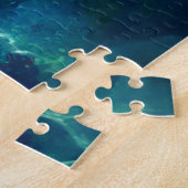 Zee schildpad in prachtig blauw water legpuzzel (Zijkant)