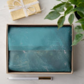 Zee Schildpad in Turquoise Oceaan Decoupage Tissuepapier (Geschenk)