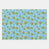 Zee Schildpad Inpakpapier, Cadeaupapier met Zeelev (Voorkant)