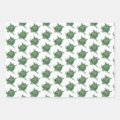 Zee, schildpad inpakpapier vel (Voorkant)