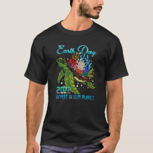 Zee schildpad investeert in ons wereldmilieu t-shirt