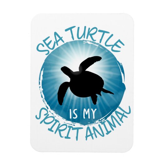 Zee schildpad is mijn dierlijk magneet (Verticaal)