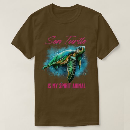Zee schildpad is mijn dierlijk t-shirt (Design voorkant)