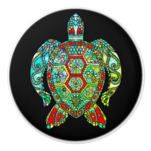 Zee schildpad keramische knop