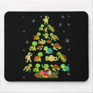 Zee Schildpad Kerstboom Matching Familie Xmas Tre Muismat