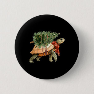 Zee Schildpad Kerstboom Schildpad Strand Liefhebbe Ronde Button 5,7 Cm