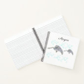 Zee schildpad kleurig origineel tekening aangepast notitieboek (Binnen)