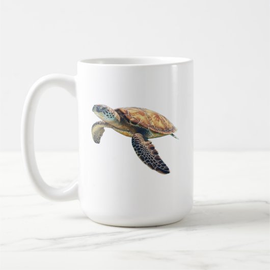 Zee Schildpad Koffiemok (Links)