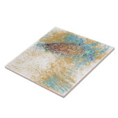 Zee schildpad Kunstkunst Kustkunst Tegeltje (Zijkant)