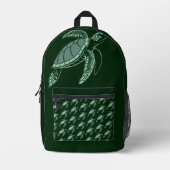 Zee Schildpad Kunstontwerp Rugzak  (Voorkant)