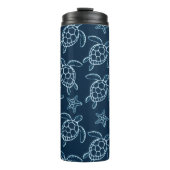 Zee Schildpad Kunstontwerp Tumbler Thermosbeker (Voorkant)