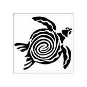 zee schildpad, kunstzegel rubberstempel (Afrduk)