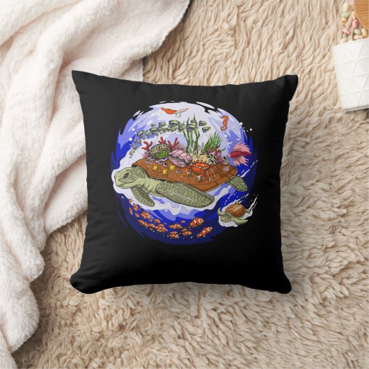 Zee schildpad kussen (Deken)