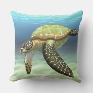 Zee schildpad kussensloop kussen