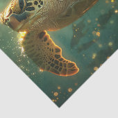 Zee schildpad kust chique decoupage tissuepapier (Detail)