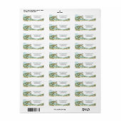 Zee Schildpad Kust Retouradres Labels (Full Sheet)