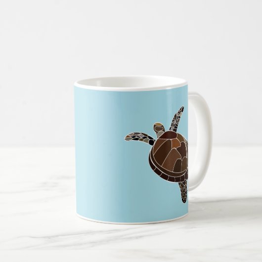 Zee Schildpad Kustleven Koffiemok (Voorkant rechts)