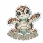 ZEE SCHILDPAD - KWEKERIJ STICKER (Voorkant)