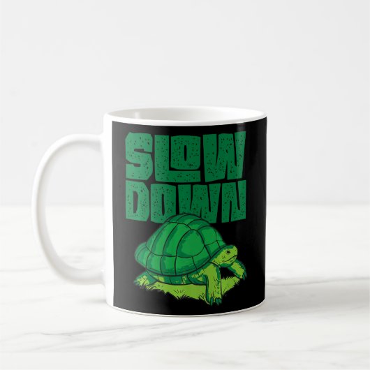 Zee schildpad langzamer koffiemok (Links)