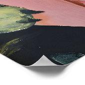 Zee Schildpad Leest Geniet Van Leven Kunstprint - Poster (Hoek)