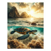 Zee Schildpad Life Foto Afdruk (Voorkant)