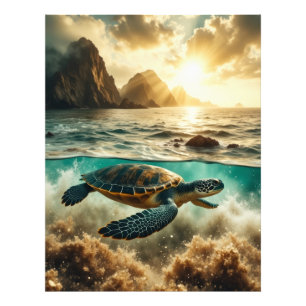 Zee Schildpad Life Foto Afdruk