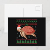 Zee schildpad lomp's met lomp briefkaart (Voorkant / Achterkant)