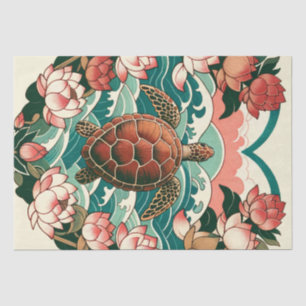 Zee Schildpad Lotus Zeeen Schildpadden Tissuepapier