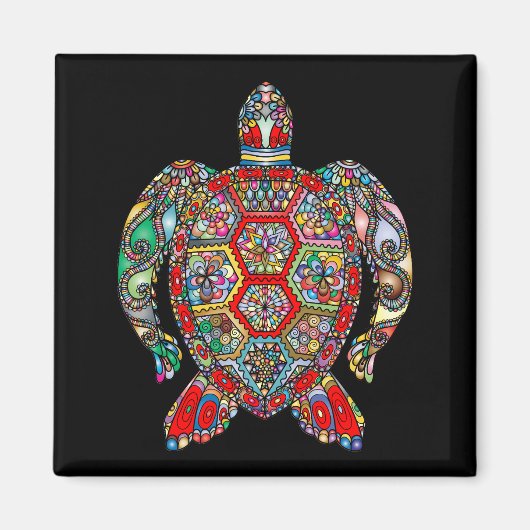 zee schildpad magneet (Voorkant)