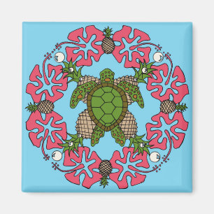 Zee schildpad Mandala - Magnet