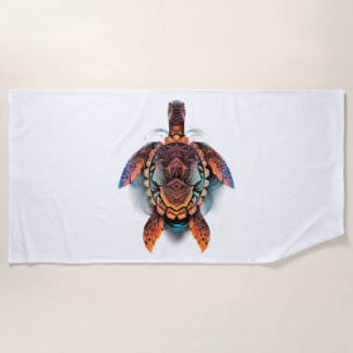 Zee Schildpad Mandala Zee Oceaan Dier Kunstwerk Bo Strandlaken