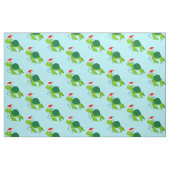 Zee-schildpad met een kersthat stof (Fat Quarter)
