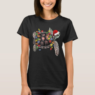 Zee schildpad met kerstmis t-shirt
