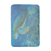 Zee schildpad met rechtspersoonlijkheid badmat (Voorkant Verticaal)