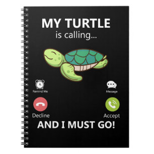Zee schildpad mijn schildpad belt en ik moet naar  notitieboek