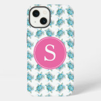 Zee Schildpad Monogram Strand Telefoon Hoesje