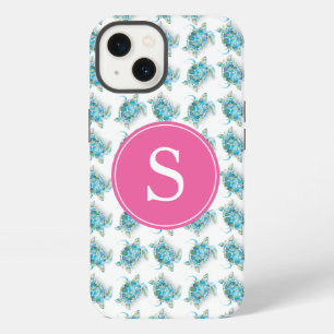Zee Schildpad Monogram Strandleuning Hoesje iPhone 13 Hoesje