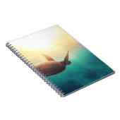 Zee schildpad - Natuur onderwater Fotografie Notitieboek (Rechterzijde)