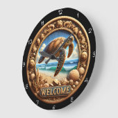 Zee Schildpad Oceaan gesneden welkomstklok Grote Klok (Hoek)