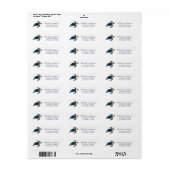 Zee Schildpad Oceaan Zeevaart Retouradres Label (Full Sheet)