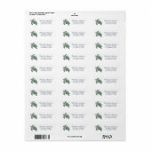 Zee Schildpad Oceaan Zeevaart Retouradres Label (Full Sheet)