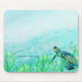 Zee Schildpad Ocean Beach Art Tropical Custom Muismat (Voorkant)