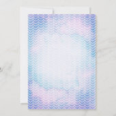 Zee schildpad onder Baby shower Zee Kaart (Achterkant)